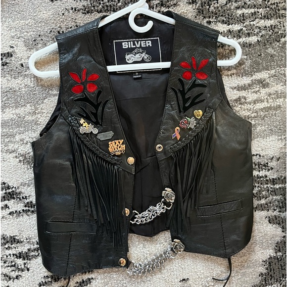 Female motorcycle jacket and vest - Picture 3 of 4